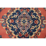 Floral Sarouk Persian Runner Rug Hand-Knotted Wool Carpet - 2'5"x 12'1"