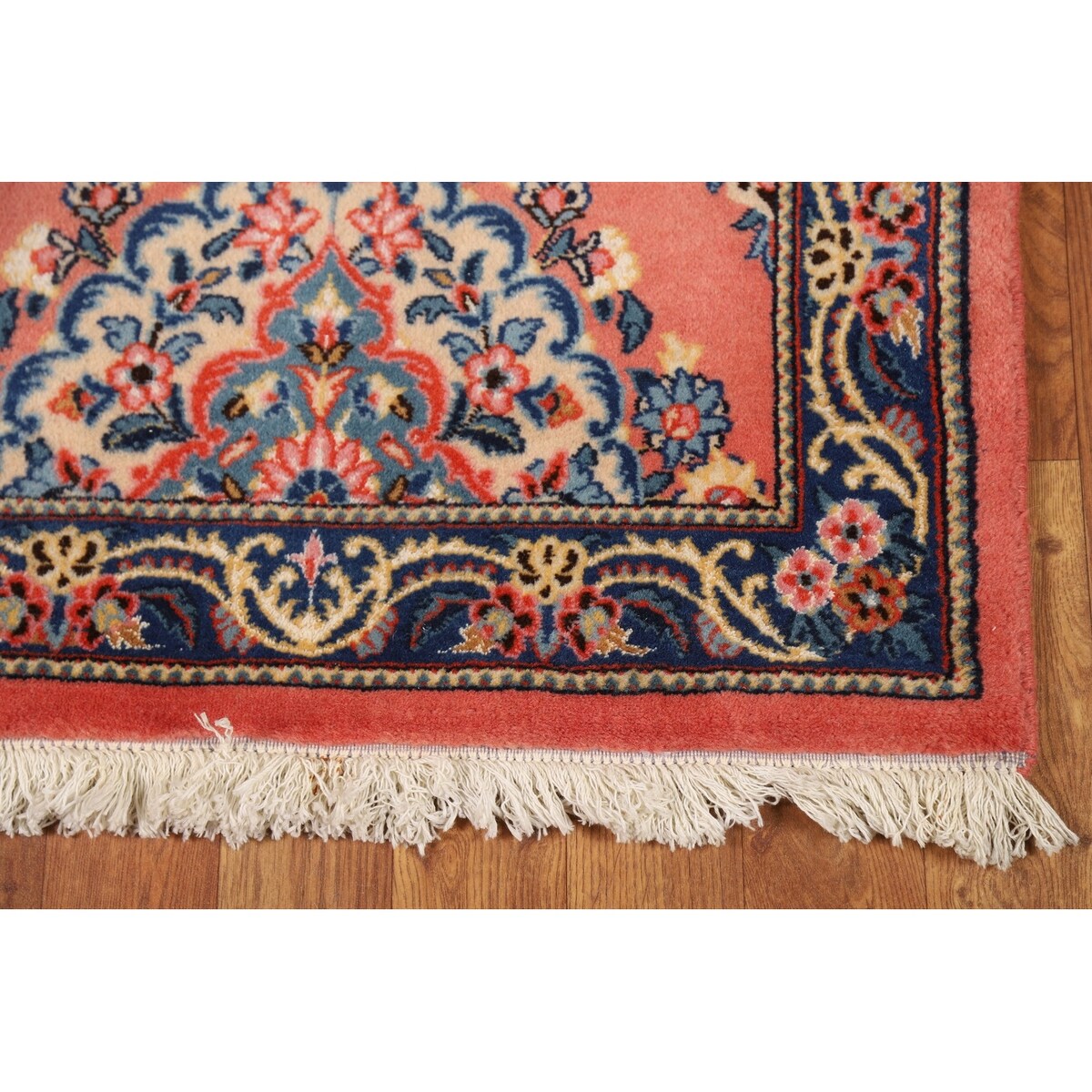 Floral Sarouk Persian Runner Rug Hand-Knotted Wool Carpet - 2'5"x 12'1"