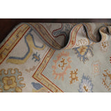 Floral Traditional Oushak Oriental Area Rug Hand-knotted Wool Carpet - 8'2" x 9'8"