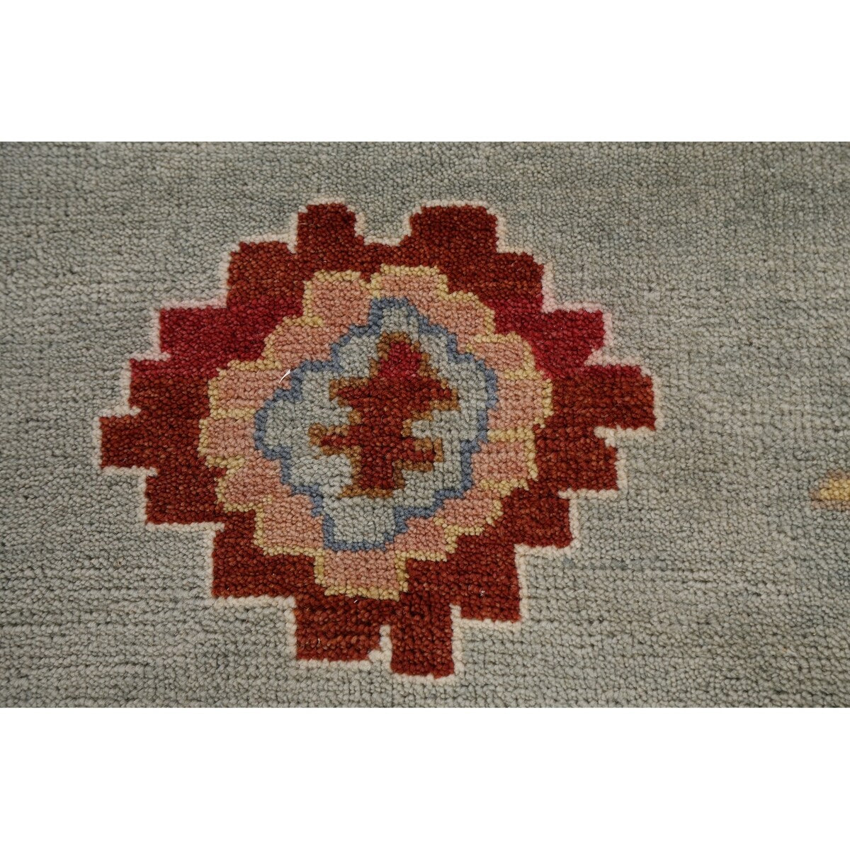 Floral Traditional Oushak Oriental Area Rug Hand-knotted Wool Carpet - 8'2" x 9'8"