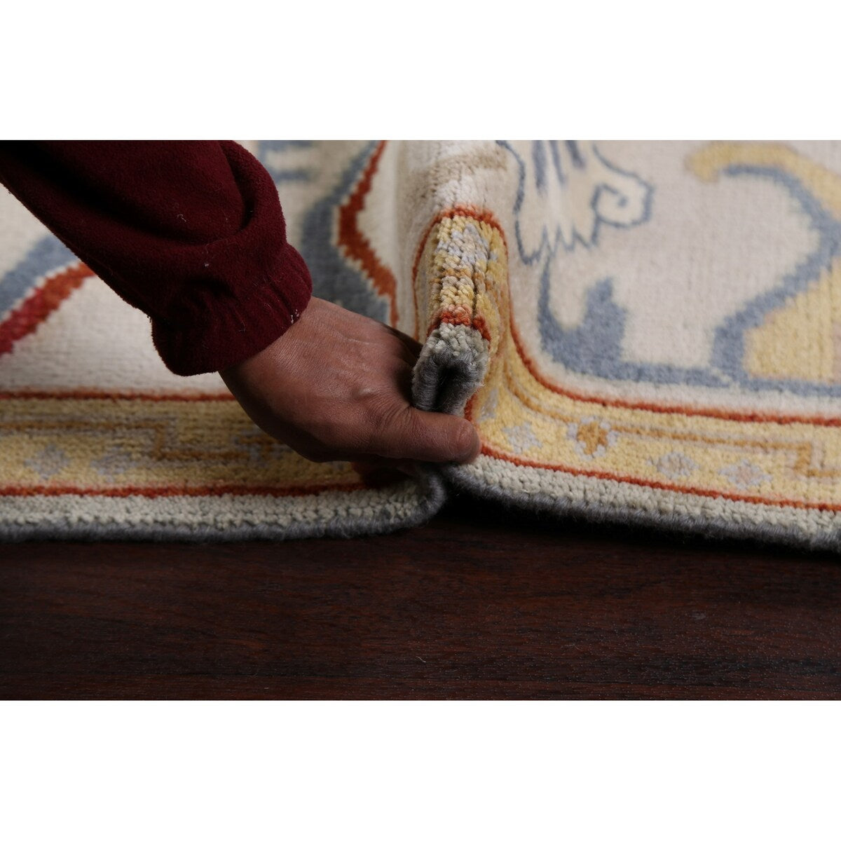 Floral Traditional Oushak Oriental Area Rug Hand-knotted Wool Carpet - 8'2" x 9'8"