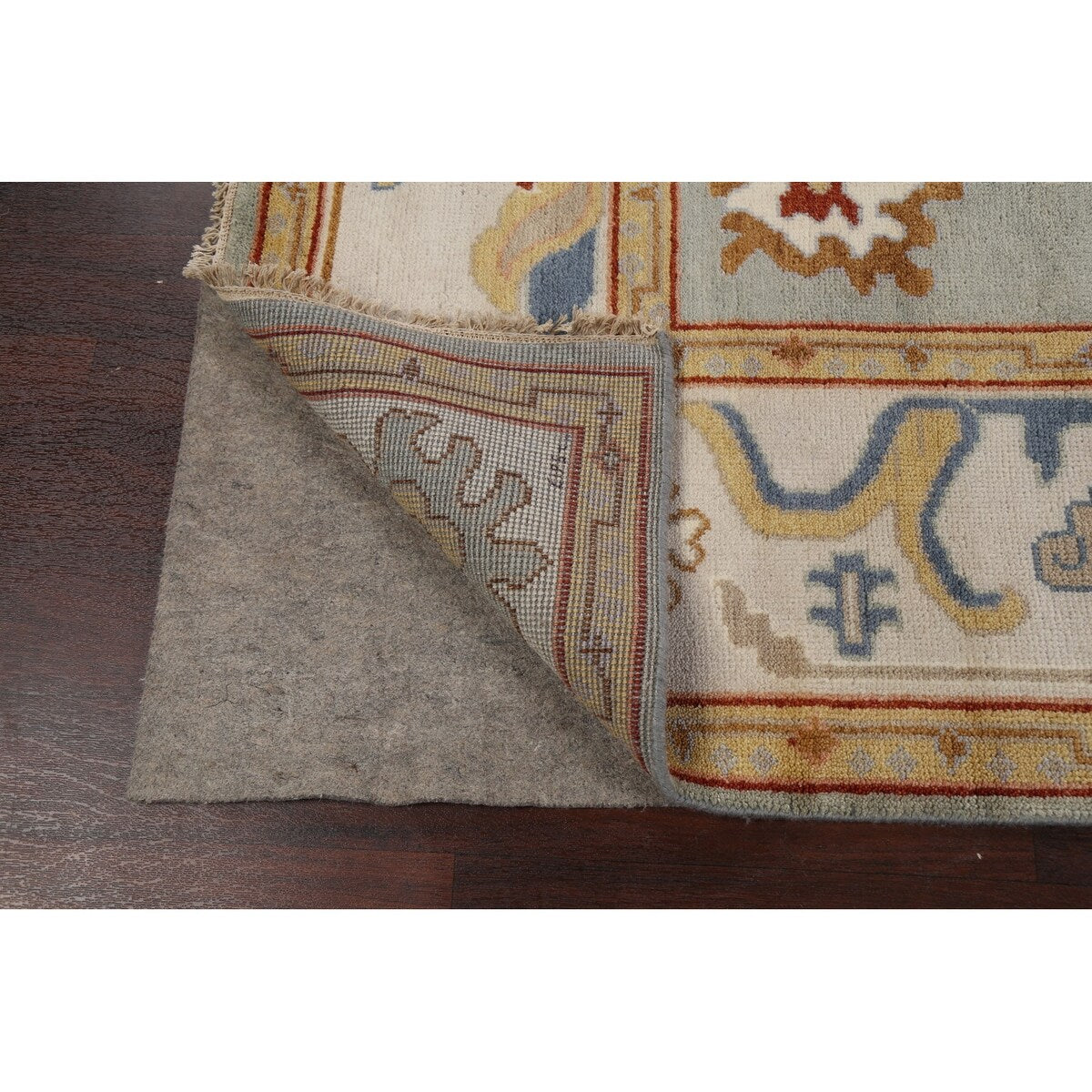 Floral Traditional Oushak Oriental Area Rug Hand-knotted Wool Carpet - 8'2" x 9'8"