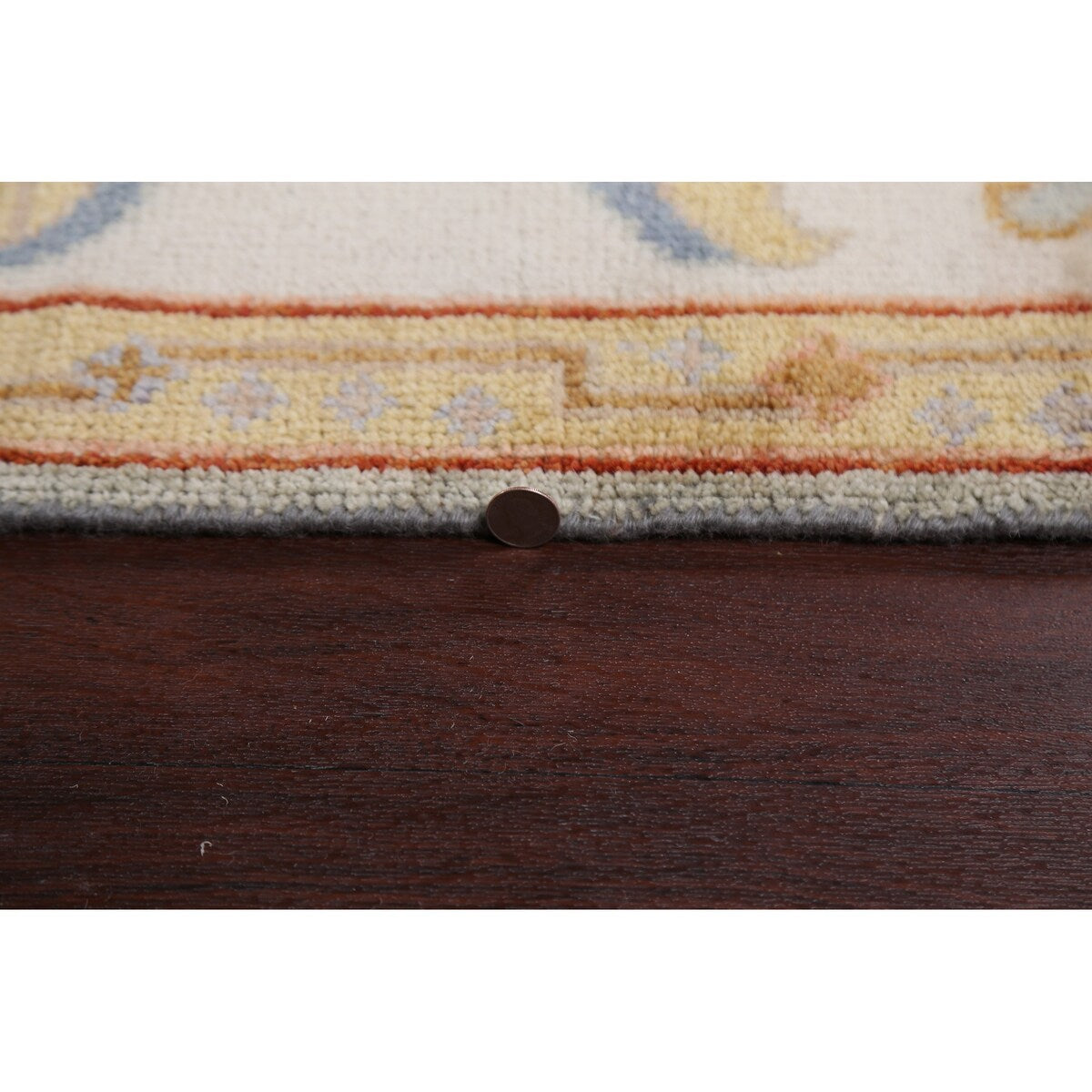 Floral Traditional Oushak Oriental Area Rug Hand-knotted Wool Carpet - 8'2" x 9'8"