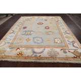 Floral Traditional Oushak Oriental Area Rug Hand-knotted Wool Carpet - 8'2" x 9'8"