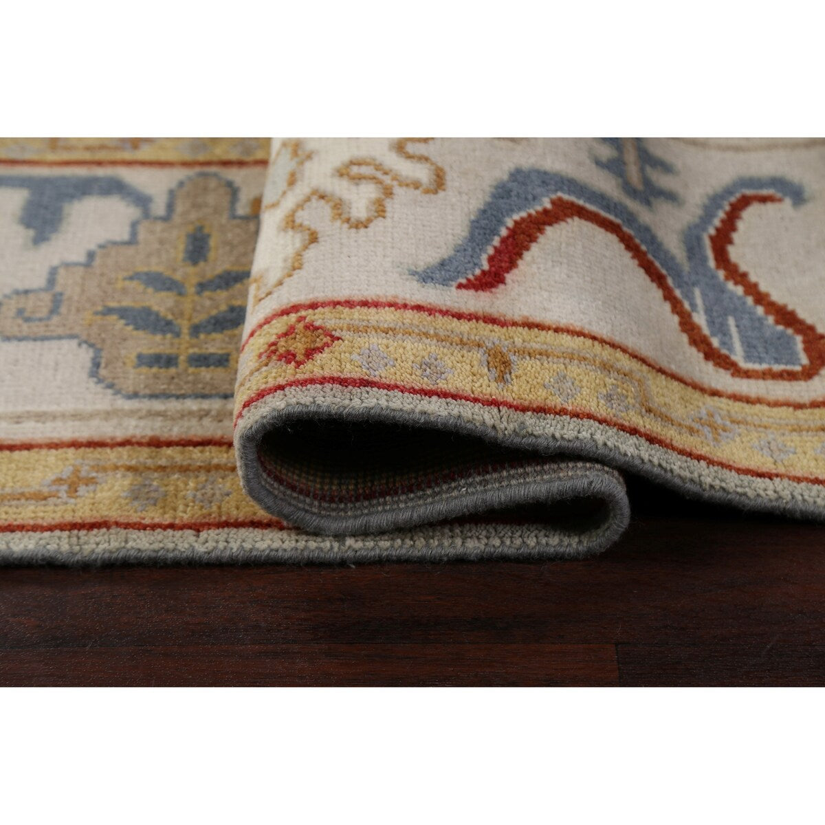 Floral Traditional Oushak Oriental Area Rug Hand-knotted Wool Carpet - 8'2" x 9'8"