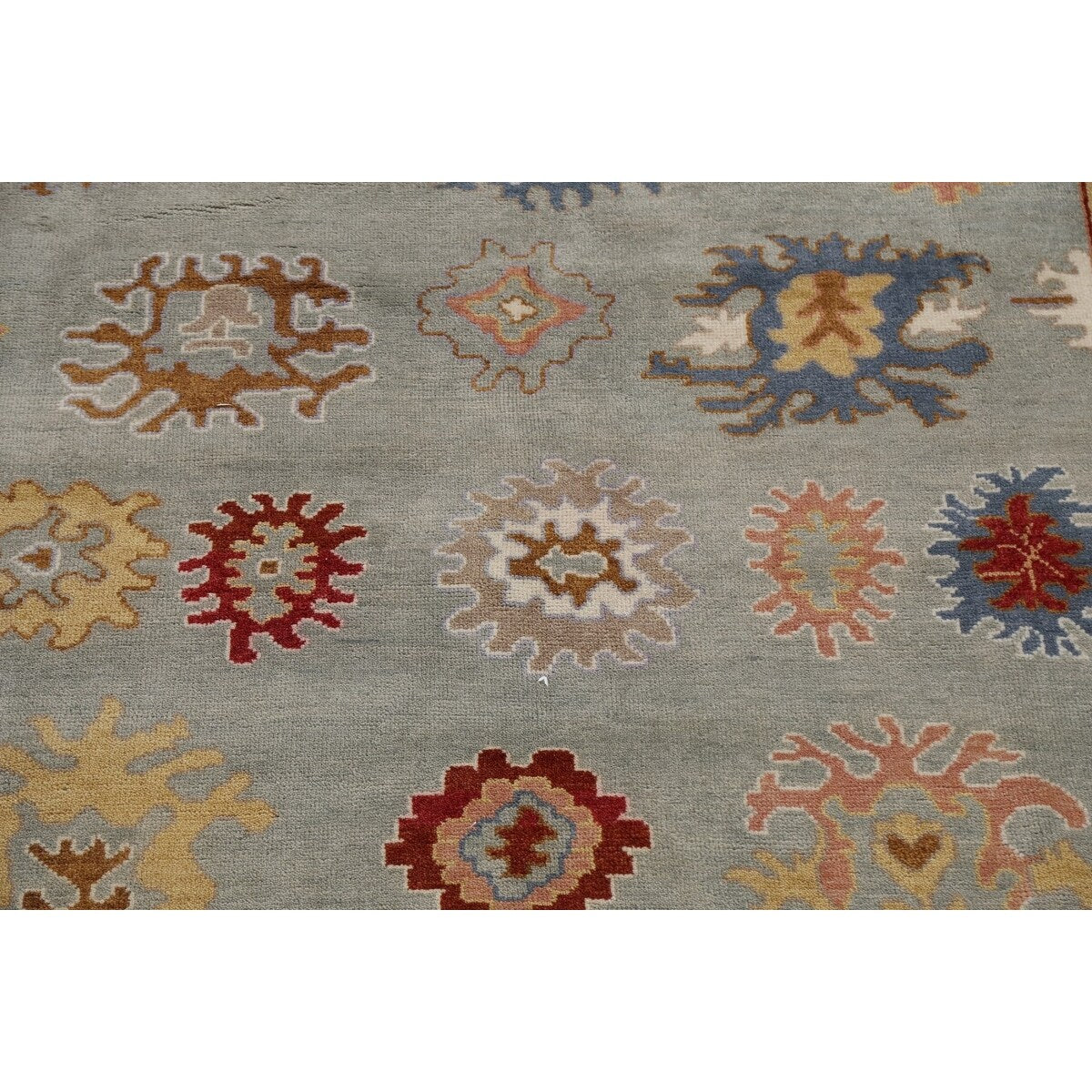 Floral Traditional Oushak Oriental Area Rug Hand-knotted Wool Carpet - 8'2" x 9'8"