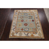 Floral Traditional Oushak Oriental Area Rug Hand-knotted Wool Carpet - 8'2" x 9'8"
