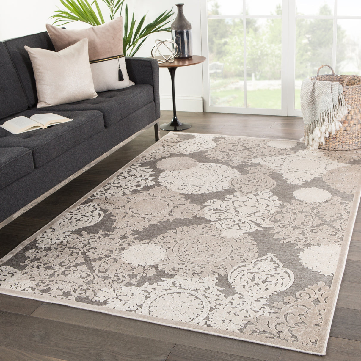Florence Damask Area Rug