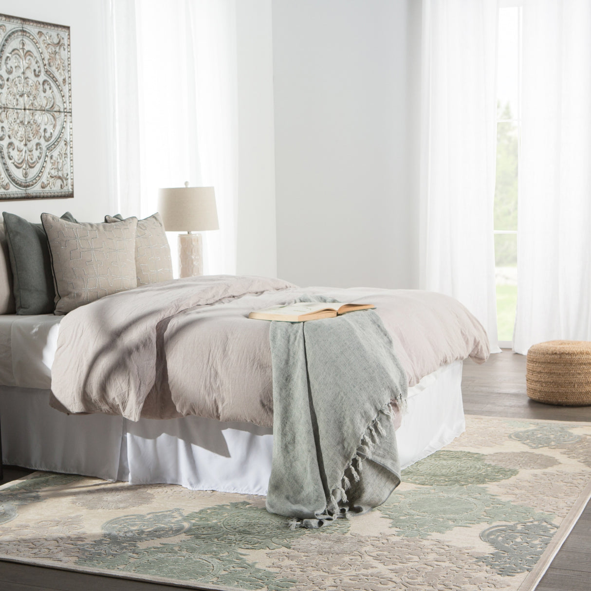 Florence Damask Area Rug