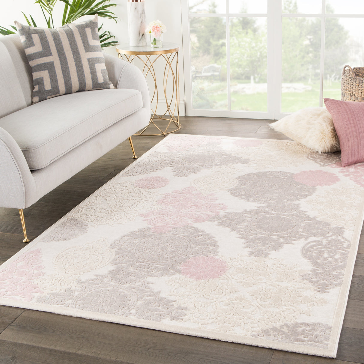 Florence Damask Area Rug