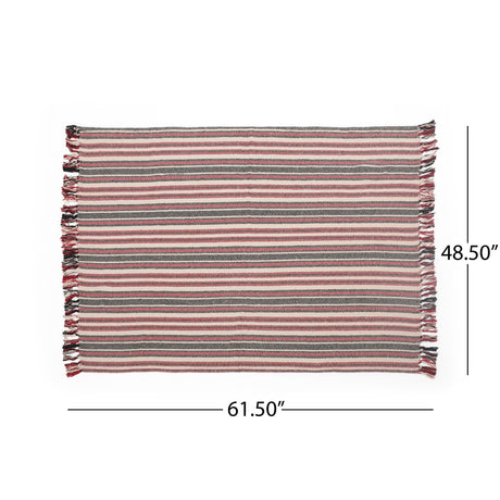 Florian Boho Handcrafted Cotton Throw Blanket by Christopher Knight Home