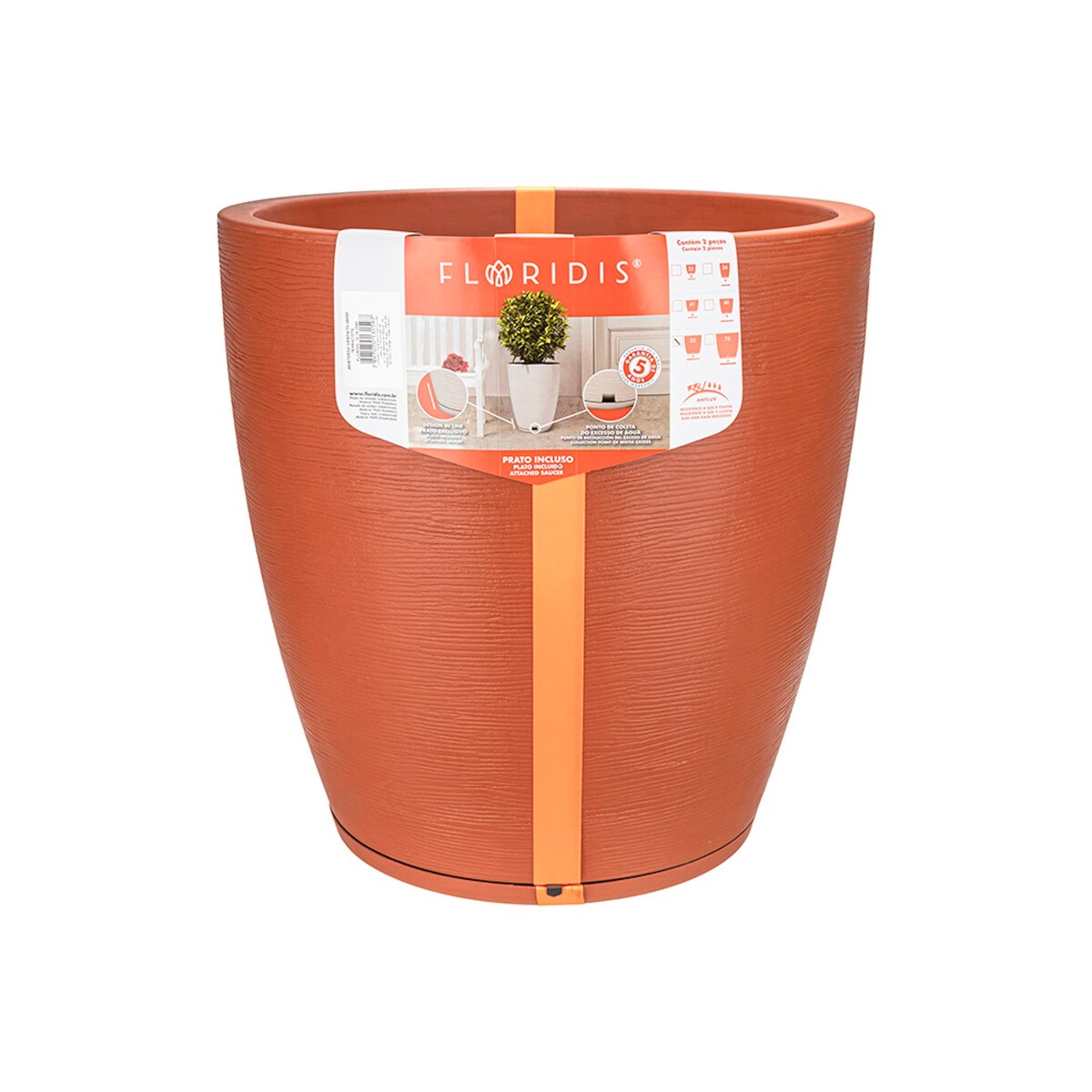 Floridis Amsterdan XX-Large Planter Bowl - 27.56 inches high x 29.53 inch diameter