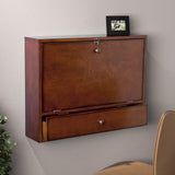 SEI Furniture Arkins Brown Mahogany Wall-mount Laptop Desk