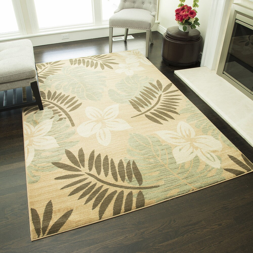 Flourishing Flowers Floral Area Rug - 7'10 x 10'10