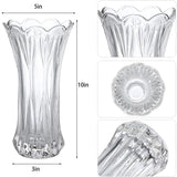 Flower Glass Vase Tall Transparent for Indoor Decor Wedding