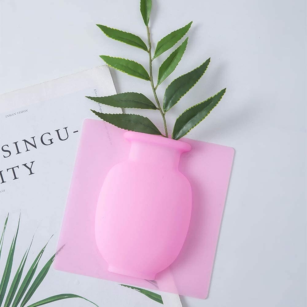 Flower Pot Silicone Sticky Vase 3PCs Hanging Wall-Mounted