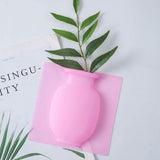 Flower Pot Silicone Sticky Vase 3PCs Hanging Wall-Mounted