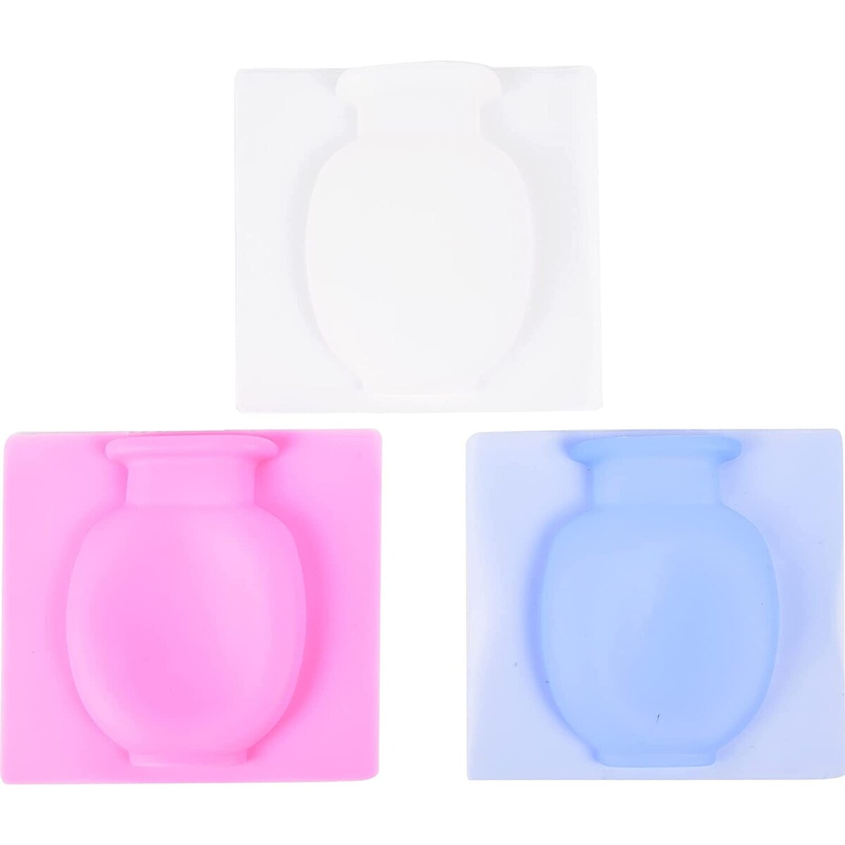 Flower Pot Silicone Sticky Vase 3PCs Hanging Wall-Mounted