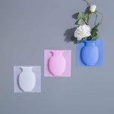 Flower Pot Silicone Sticky Vase 3PCs Hanging Wall-Mounted