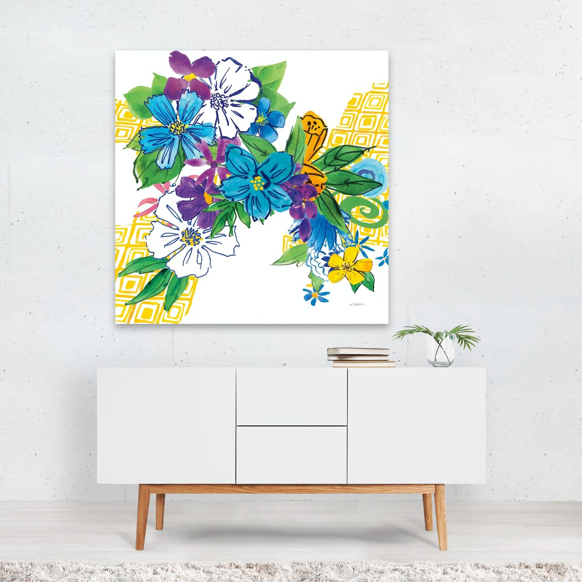 Flower Power III Illustrations Abstract Floral Art Print/Poster