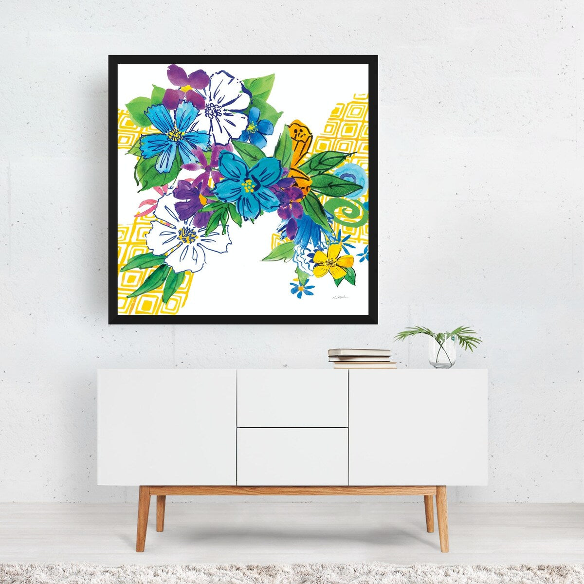 Flower Power III Illustrations Abstract Floral Art Print/Poster