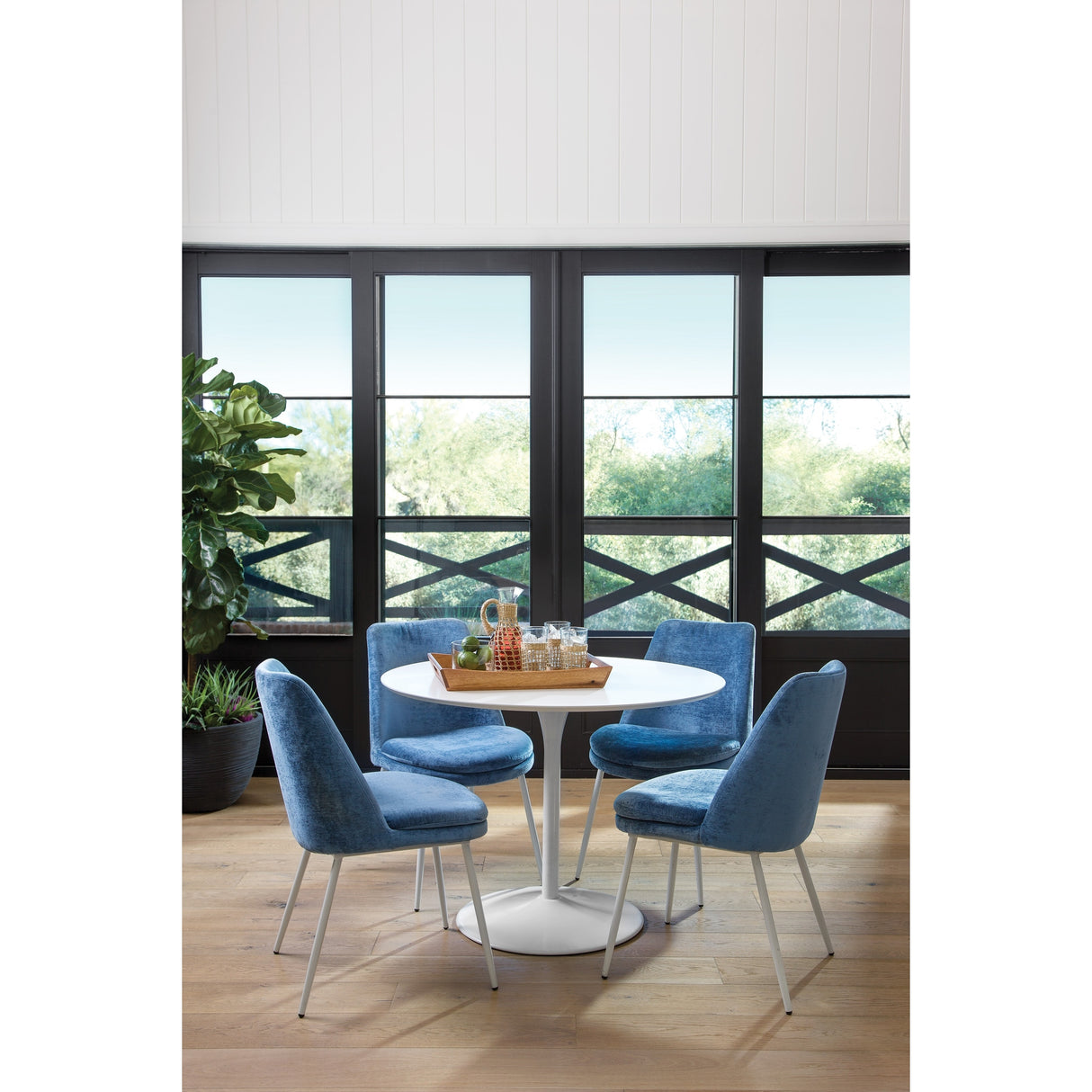 41.25" x 41.25" Flower Round Dining Table