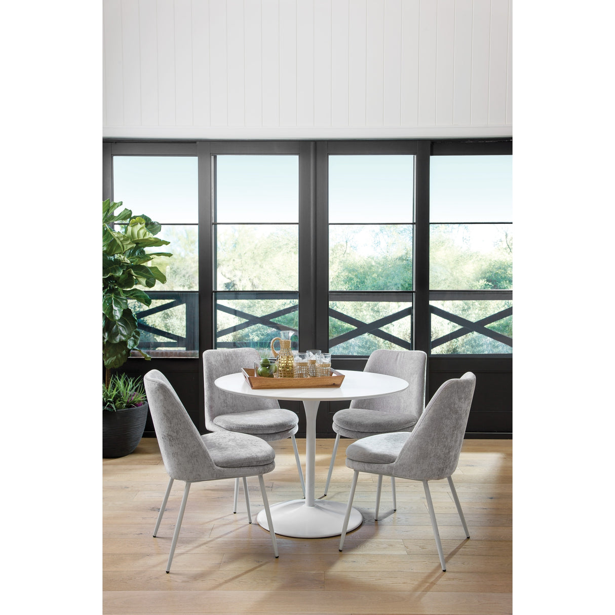 41.25" x 41.25" Flower Round Dining Table