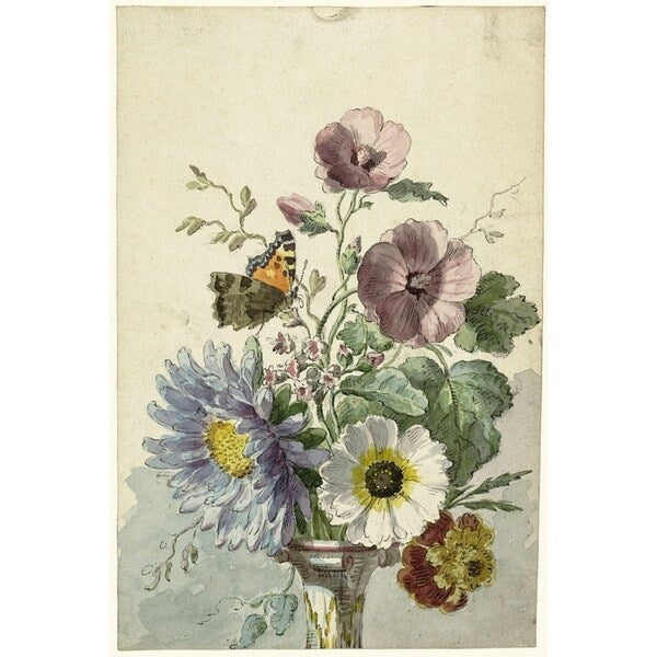 Flowers Eight-VINAPP130716 Framed Print 21"x14" by Vintage Apple Collection