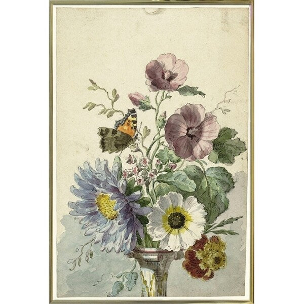 Flowers Eight-VINAPP130716 Framed Print 21"x14" by Vintage Apple Collection