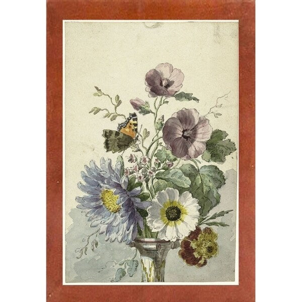 Flowers Eight-VINAPP130716 Framed Print 21"x14" by Vintage Apple Collection
