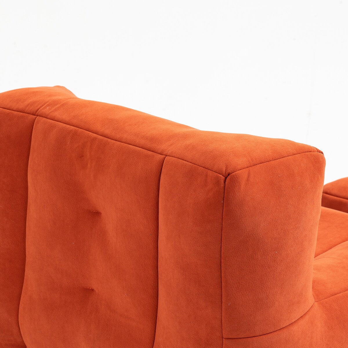 Fluffy Bean Bag Chair Lazy Sofa Chair with Memory Foam and Ottoman,Multi-scene Use
