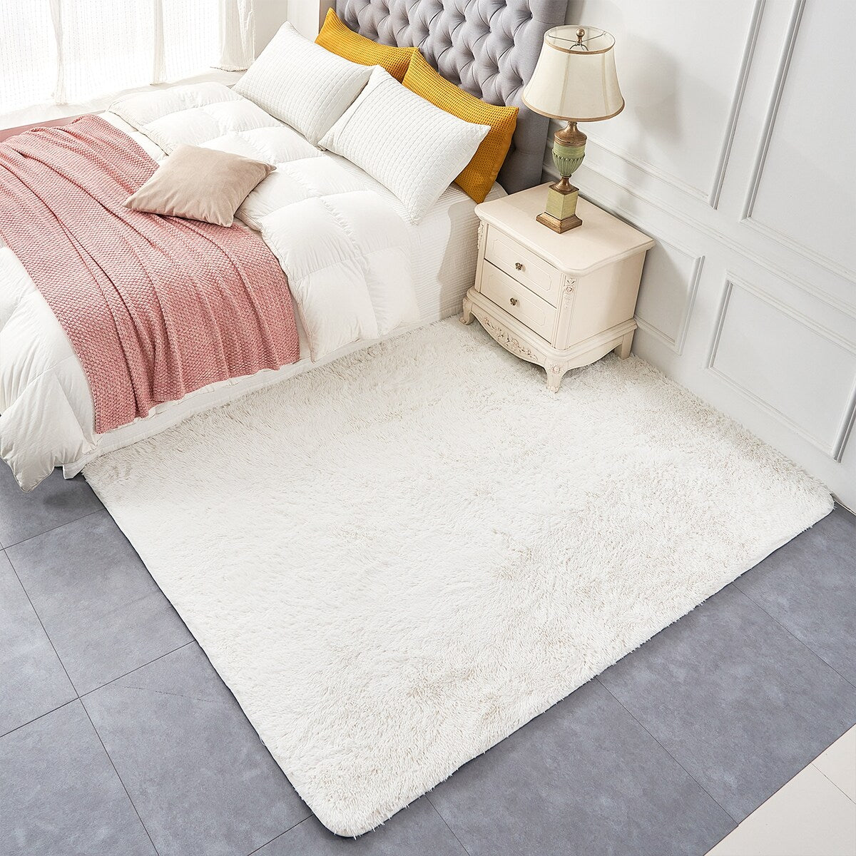 Fluffy Shag Rugs for Living Room Large Carpet Plush Area Rugs for Bedroom