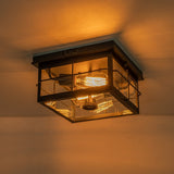 Flush Mount Outdoor Ceiling Light with Motion Sensor - 1 pack