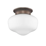 Flushmount 1 Light Farmhouse 7" High Ceiling light in Oiled Bronze