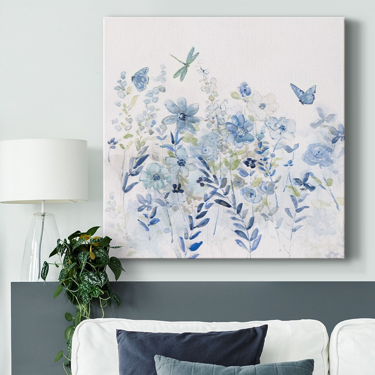 Fluttering Field I-Gallery Wrapped Canvas