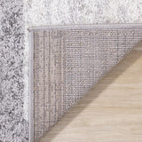 Flynn Collection - Grey/White Distressed Squares Rug