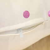 Foil Dots Small Pink Decorative Pillow, 14" x 26" 2-Pack