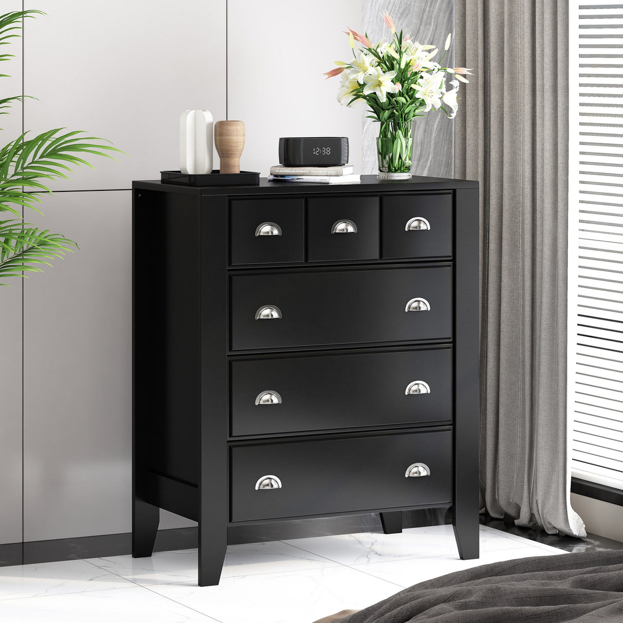 Foisy Faux Wood 4 Drawer Dresser by Christopher Knight Home