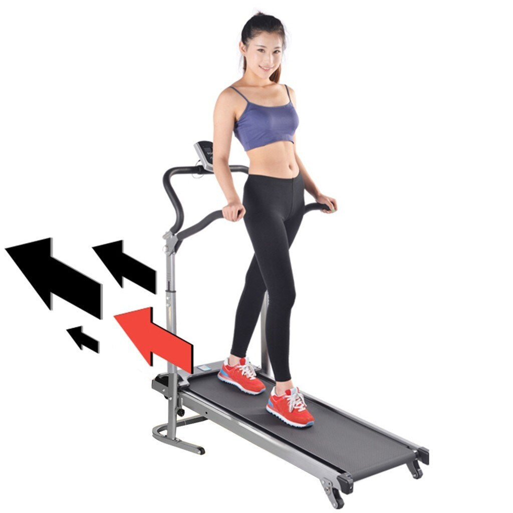 Foldable Manual Walking Treadmill No need To Plug In No Motor