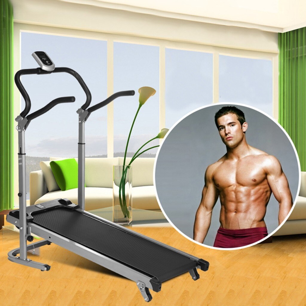 Foldable Manual Walking Treadmill No need To Plug In No Motor