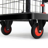 Foldable Platform Push Hand Truck Cart, Basket Cage Cart, 660 lbs. Weight Capacity - 660-lbs-Weight-Capacity