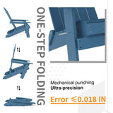 Folding Adirondack Chair Weather resistant Outdoor Garden Patio Chair by WINSOON
