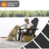 Folding Adirondack Chair Weather resistant Outdoor Garden Patio Chair by WINSOON