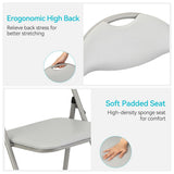 Folding Chairs 2/4/6 Pack with Cushion