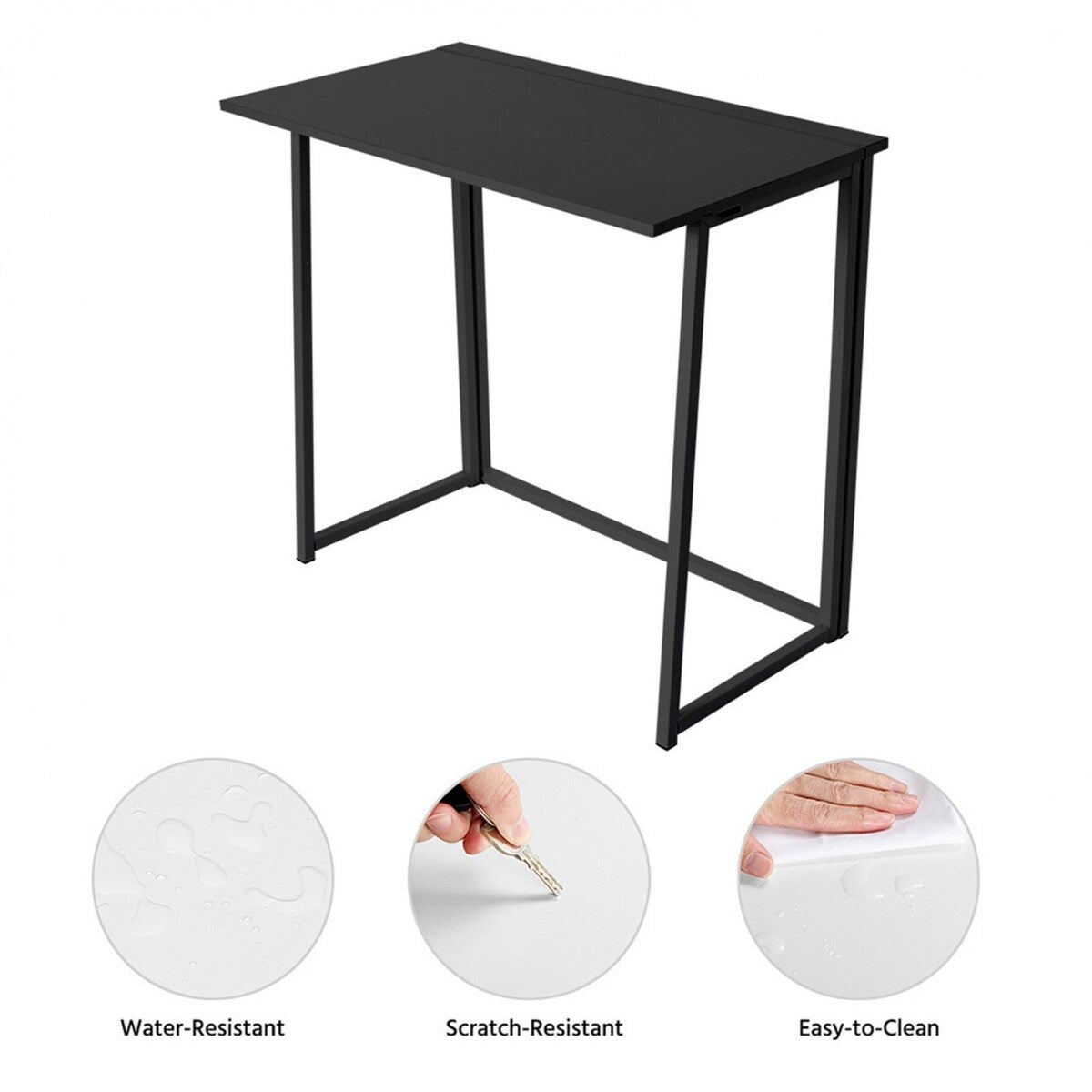 Folding Computer Desk Black