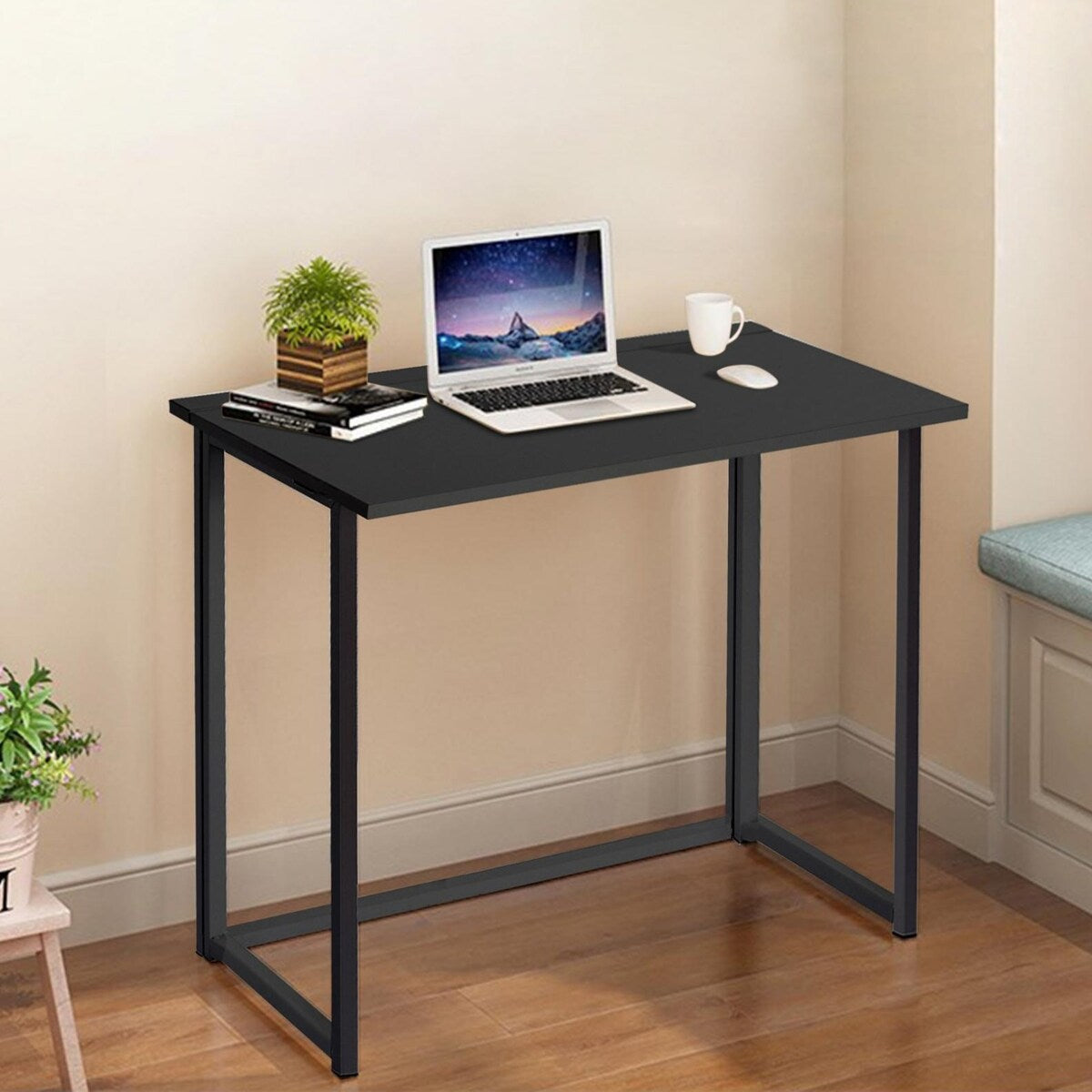 Folding Computer Desk Black