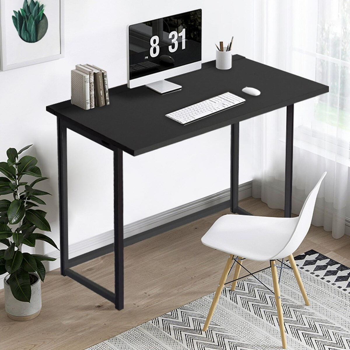 Folding Computer Desk Black