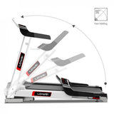 Folding Electric Treadmill 2.5HP High Power Treadmill, Indoor Treadmill