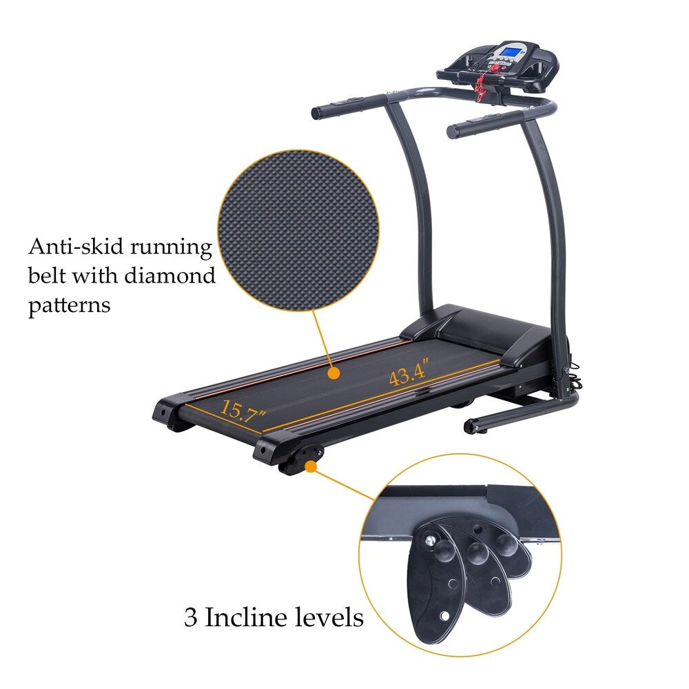 Folding Electric Treadmill Motorized Power Running Fitness Machine