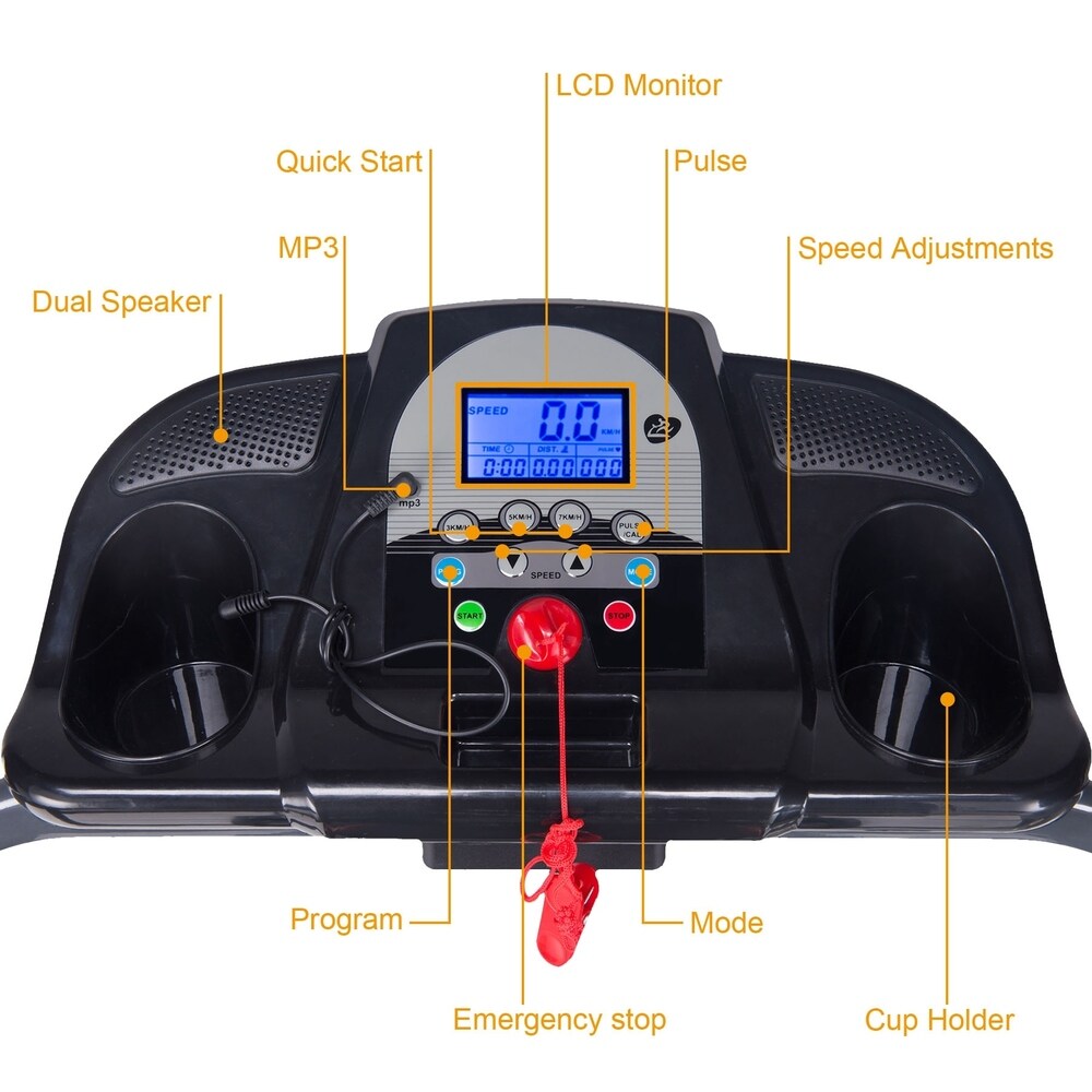 Folding Electric Treadmill Motorized Power Running Fitness Machine